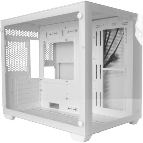 Gabinete Gamer Aerocool Dryft Branco com Lateral em Vidro - Estilo e Performance para Gamers
