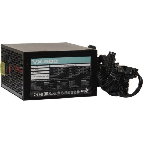 Fonte Gamer ATX Aerocool Stealth VX-500 500W Bivolt - Potência e Estilo para seu PC Gamer
