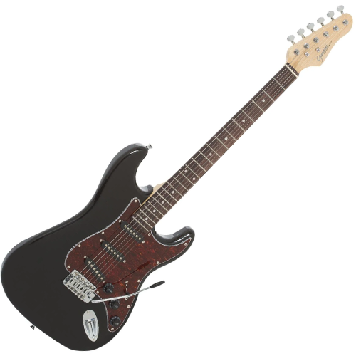 Guitarra Giannini G100 Preta com Escudo Tortoise - Qualidade e Estilo para Músicos