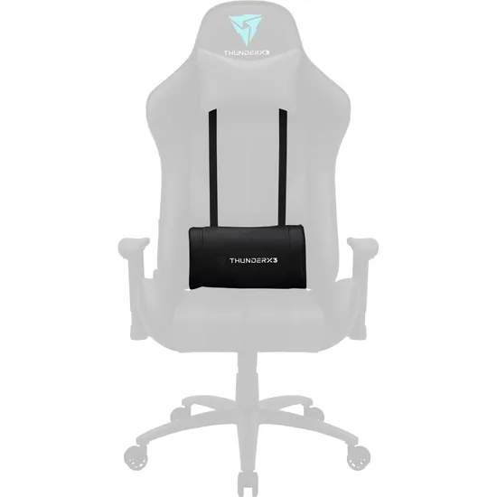 Almofada Lombar BC3 Preto ThunderX3 - Conforto e Suporte Ergonômico para sua Coluna