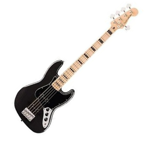 Contrabaixo Squier Affinity Active Jazz Bass V Black Metallic - Som Profundo e Estilo Moderno