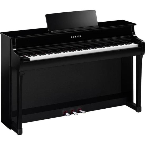 Piano Digital Yamaha Clavinova CLP-835 Preto Polido - Qualidade Superior e Tecnologia Avançada
