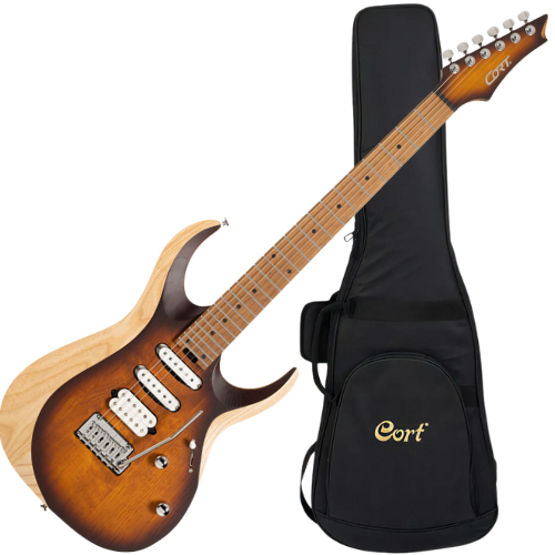 Guitarra Elétrica Cort X700 OPVB Triality com Captadores Fishman Fluence e Bag
