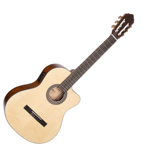 Violão Eletroacústico Cort Classic AC120CE OP com Tampo em Spruce e Laterais em Mogno com Cutaway e Pré Cort CE304T
