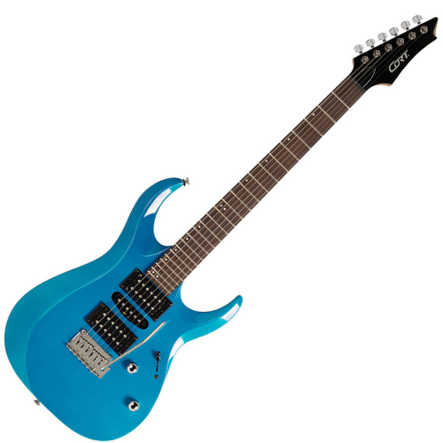 Guitarra Elétrica Cort X200 CBL Candy Blue com Captadores HSH Powersound