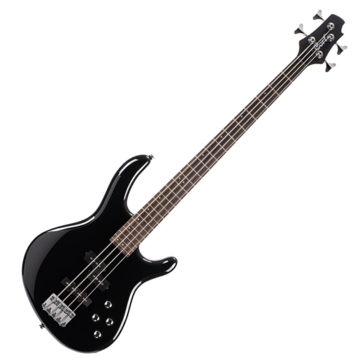Contrabaixo 4 Cordas Ativo Cort Action Bass Plus BK com Captadores PJ e EQ Ativo de 2 Bandas