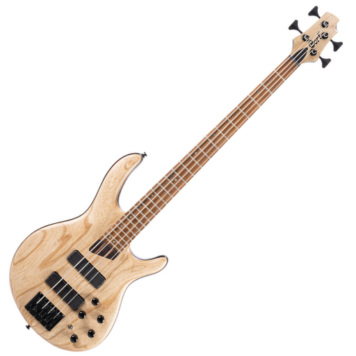 Contrabaixo 4 Cordas Ativo Cort B4 Element OPN com Captadores Bartolini Pré MK1 Ponte MetalCraft M4 e Escala Roasted Maple