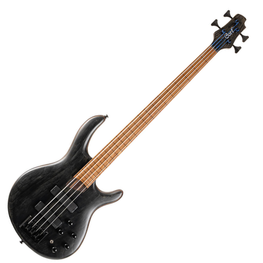Contrabaixo 4 Cordas Fretless Cort B4 Element FL OPTB com Bartolini MK1 Escala Lisa Roasted Maple Ponte MetalCraft M4