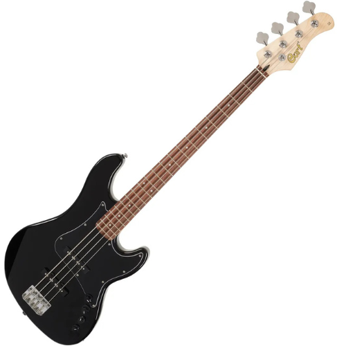 Contrabaixo Cort GB34JJ BK 4 Cordas Ativo Jazz Bass Preto