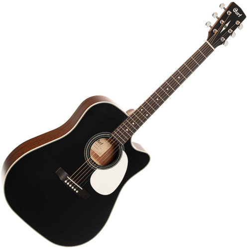 Violão Cort MR500F CED Black Satin com Tampo Maciço e Pré Fishman