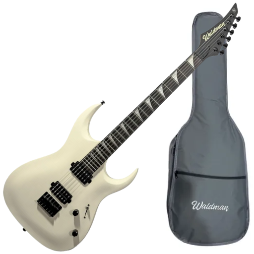 Guitarra Waldman WGAR441X AWS Antique White Satin com Captadores WLD Custom HH C/ Bag