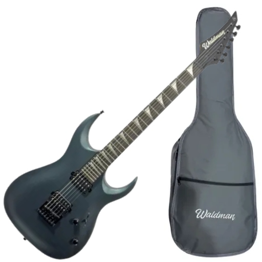Guitarra Waldman WGAR441X GMS Gun Metal Satin com Captadores WLD Custom HH C/ Bag