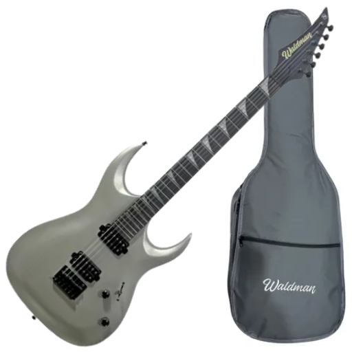 Guitarra Waldman WGAR441X SVS Silver Satin com Captadores WLD Custom HH C/ Bag