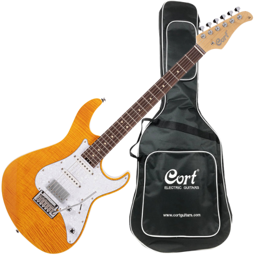 Guitarra Cort G280 Select Amber com Captadores Voiced Tone VTH-77 Com Bag