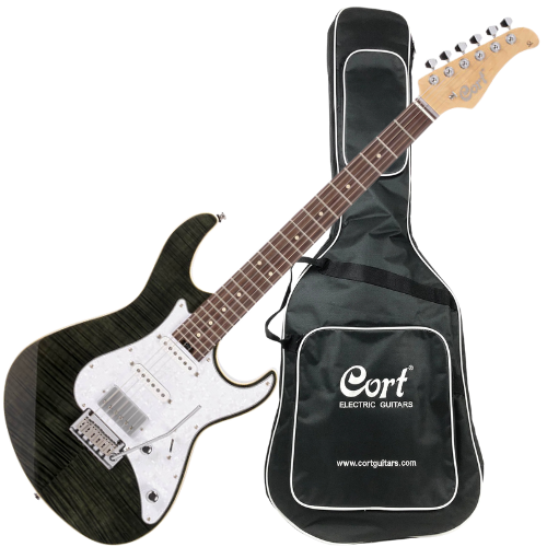 Guitarra Cort G280 Select TBK Trans Captadores Black Voiced Tone VTH-77 Com Bag