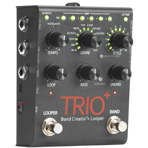 Pedal DigiTech Trio Plus + Criador de Banda e Looper Com Fonte