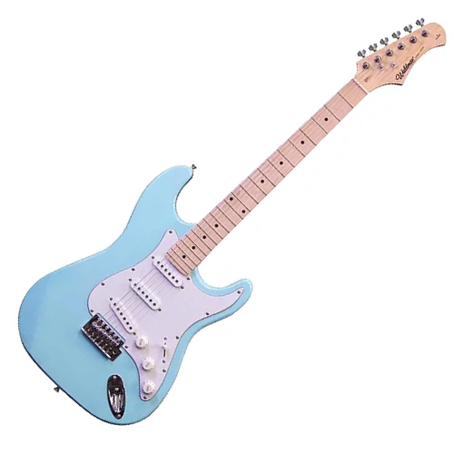 Guitarra Waldman ST-111 LB Light Blue com Corpo Hardwood e Captadores Single Coil Hi-Gain