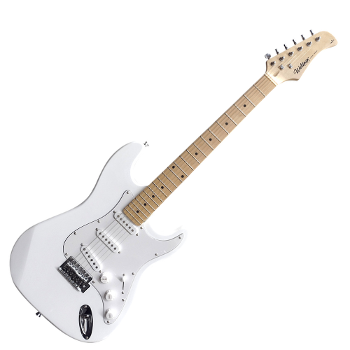 Guitarra Waldman ST-111 WH White com Corpo Hardwood e Captadores Single Coil Hi-Gain