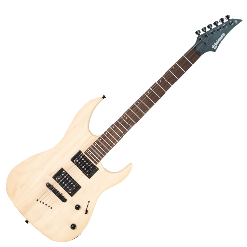 Guitarra Waldman WST180-NS HH Fixa Natural Satin com Captadores Humbucker Cerâmicos e Ponte Fixa