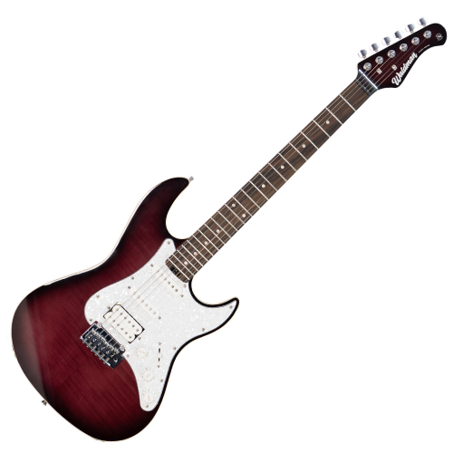 Guitarra Waldman ST-511F-FVI Red BRT com Captadores HSS e Ponte Tremolo