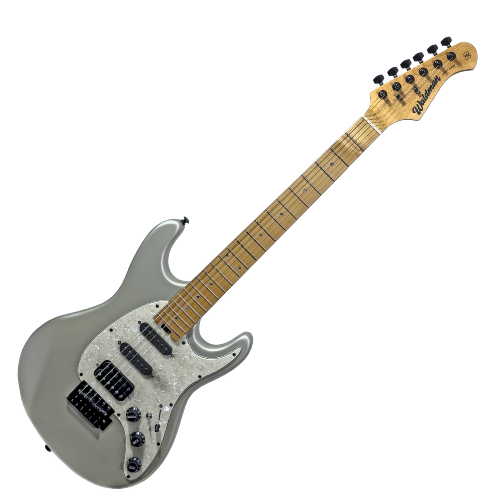 Guitarra Waldman ST-441X SVS/B Silver Satin Premium com Technical Wood e Bag