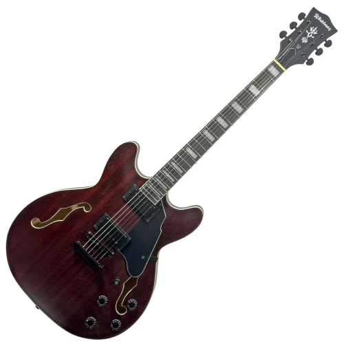 Guitarra Semiacústica Waldman GHO100 RDM Red Matte com Captação HH