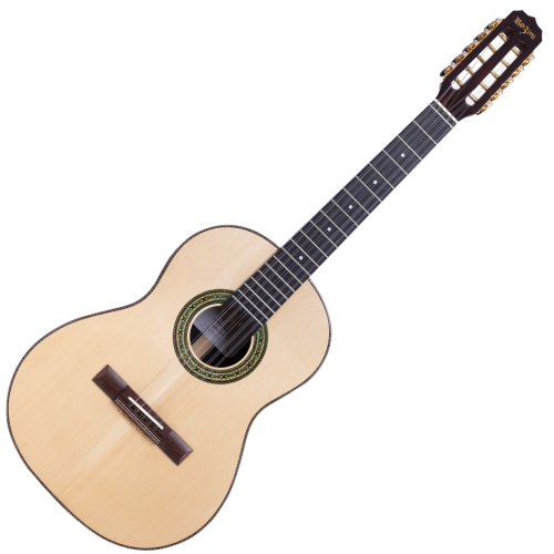 Viola Acústica Rozini Concertista Clássica RV113.AC.N.J com Tampo Maciço de Abeto e Jacarandá e Case