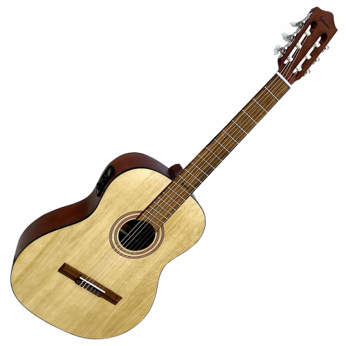 Violão Eletroacústico Giannini Trovador NTR1 EQ NS Natural Satin Nylon com Tampo Marupá Maciço e Equalizador GN-3T 3 Bandas