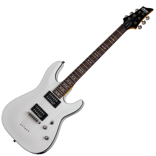Guitarra Schecter Omen-6 VWHT Vintage White com Diamond Plus e Tune-O-Matic String-Through