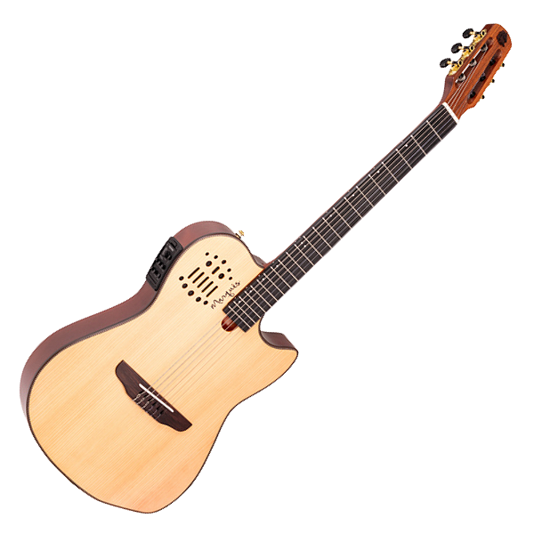 Violão Eletroacústico Marquês VN-162NSEQ NS Nylon Super Flat Natural Fosco Maciço