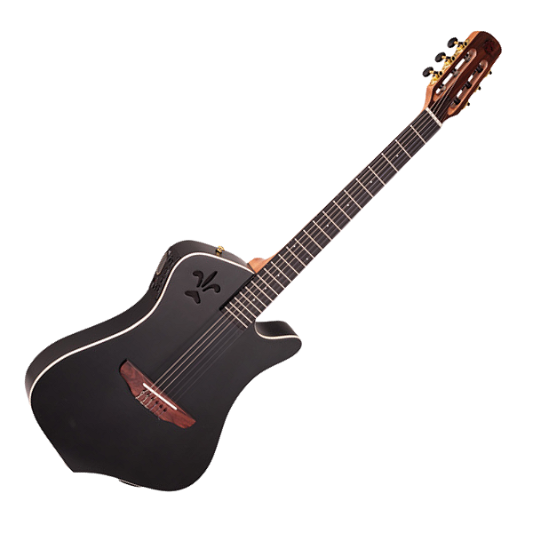 Violão Eletroacústico Marquês VN-10BKSEQ Super Flat Preto Fosco Captação Híbrida Piezo e Mic
