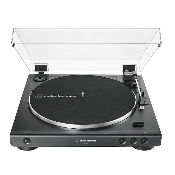 Toca-Discos Audio-Technica AT-LP60X-BK-C Automatico Belt-Drive com Pre-amplificador