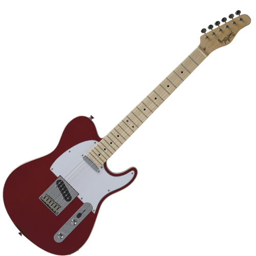 Guitarra Tagima T-550 CA Candy Apple com Captadores Alnico SS e Escudo Branco