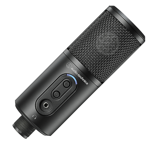 Microfone Audio-Technica ATR2500x-USB Condensador Cardioide para Estudio Gravacao e Streaming