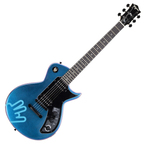 Guitarra Tagima Winderson Nunes WHIND1 Sixmart Single Cut Metallic Chameleon Blue com Captadores Custom e Acabamento Iridescente