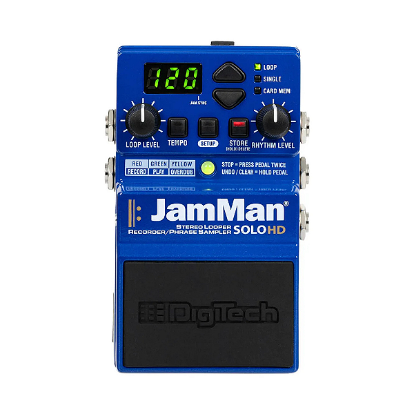 Looper Stereo Digitech JamMan Stereo V04 - Gravador de Loops com 35 Minutos e SD Card