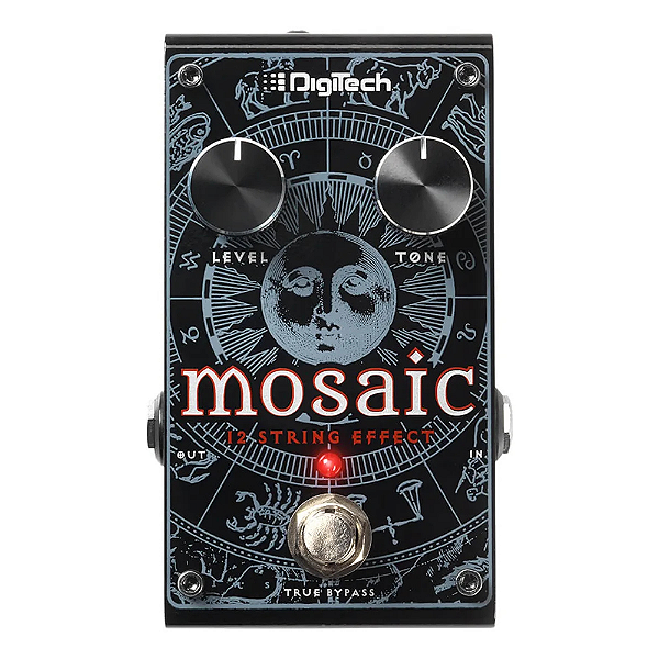 Pedal 12 Cordas Polifônico Digitech Mosaic V para Guitarra - Simulador de 12-String com Efeito Celestial