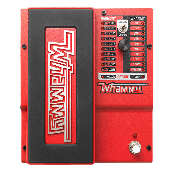 Pedal Pitch Shifter Digitech Whammy DT V - Drop Tune e Harmonias com 24-bit e MIDI
