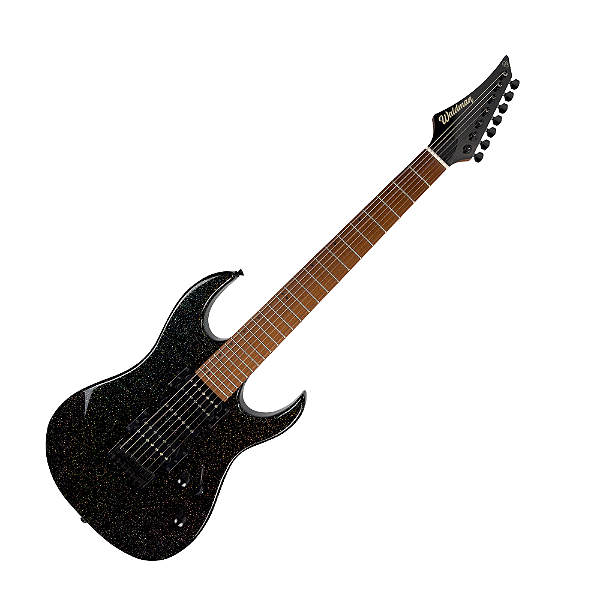 Guitarra Waldman WIGR-187-SPBK Super Strato Sparkle Black - HSH Cerâmicos Ponte Fixa 24 Trastes