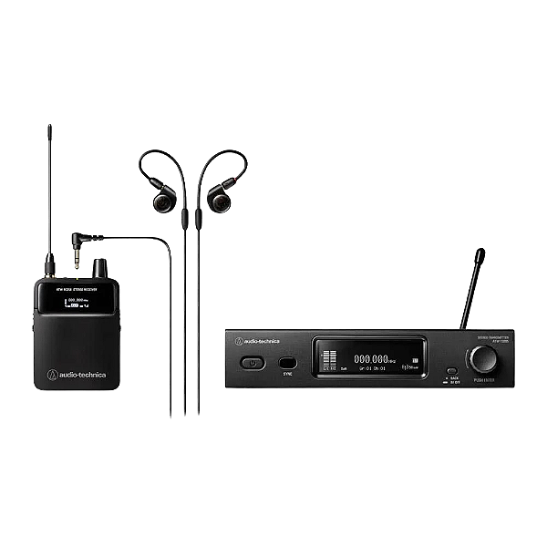 Sistema Wireless Audio-Technica ATW-3255DF2 UHF Dual-Channel Handheld com 2 Microfones Dinâmicos Cardióide - 3000 Series para Performances