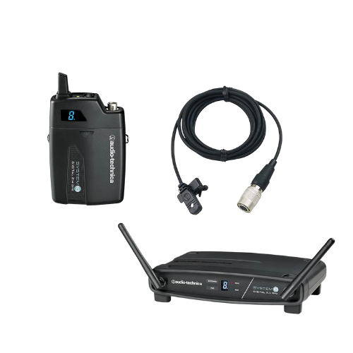 Sistema Wireless Audio-Technica ATW-1101/L UHF com Microfone Lapela - 100 Series