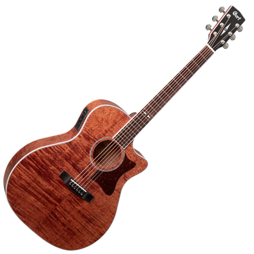 Violão Eletroacústico Cort GA5F-FMH Open Pore GA Aço com Tampo Flamed Mahogany e Fishman Presys II