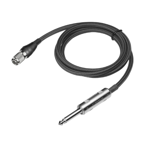 Cabo Instrumento Audio-Technica AT-GcH Pro 1/4" para Transmissores Bodypack cH-Style - Wireless Profissional 0.9m