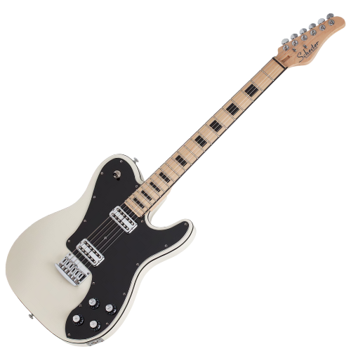 Guitarra Schecter PT Fastback OWHT Olympic White com Captadores Diamond UltraTron Humbucker e Ponte Diamond Hardtail