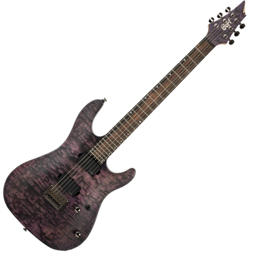 Guitarra Cort KX500 Etched EDV Etched Deep Violet com Captadores Fishman Fluence Modern e Hardtail Bridge