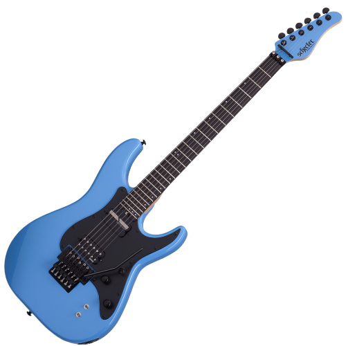 Guitarra Schecter Sun Valley Super Shredder FR S RBLU Riviera Blue com Captador Sustainiac e Ponte Floyd Rose