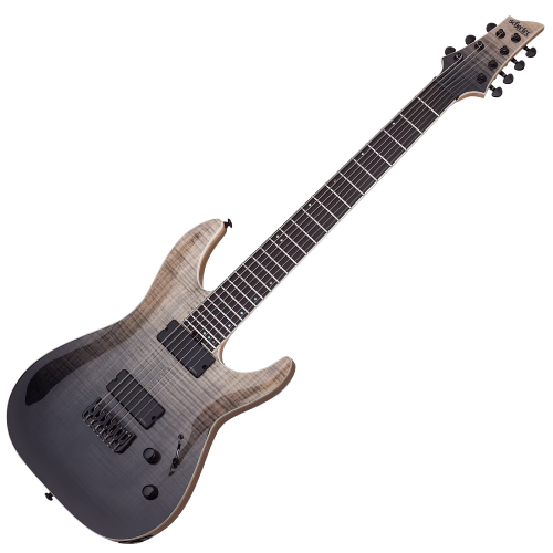 Guitarra Schecter C-7 SLS Elite ANQFB Antique Fade Burst 7 Cordas com Captadores Fishman Fluence e Ponte Floyd Rose