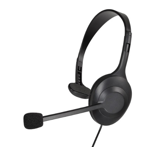 Headset Audio-Technica ATH-101USB Monoauricular com Microfone Noise-Cancelling e Conexão USB-A/C