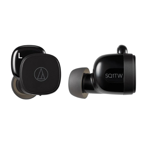 Fone de Ouvido True Wireless Audio-Technica ATH-SQ1TWBK Preto com Low Latency e Hear-Through