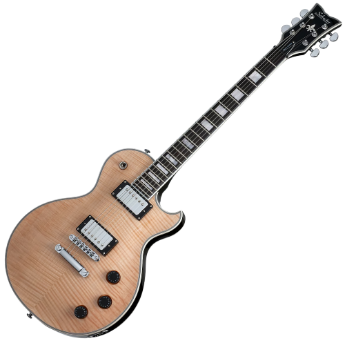 Guitarra Schecter Solo-II Custom GNAT Gloss Natural com Captadores Schecter Diamond Plus HH e Ponte TonePros T-Style